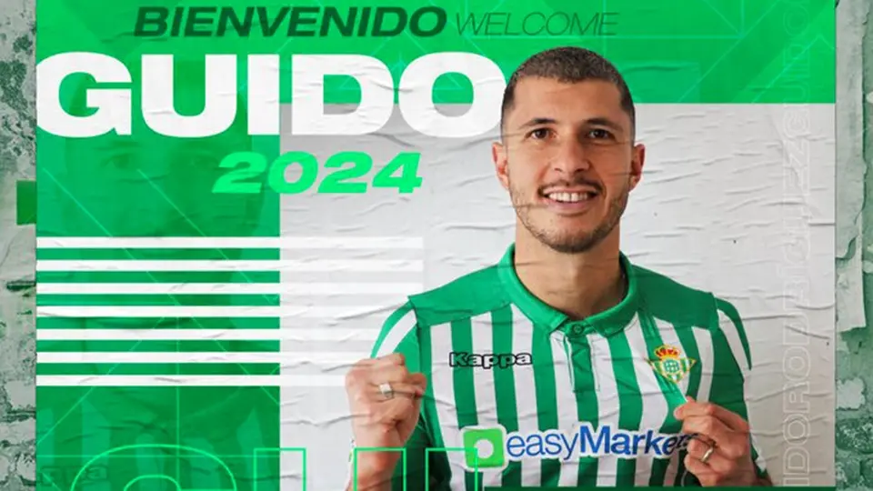 Real Betis oficializó a Guido Rodríguez como su nuevo fichaje