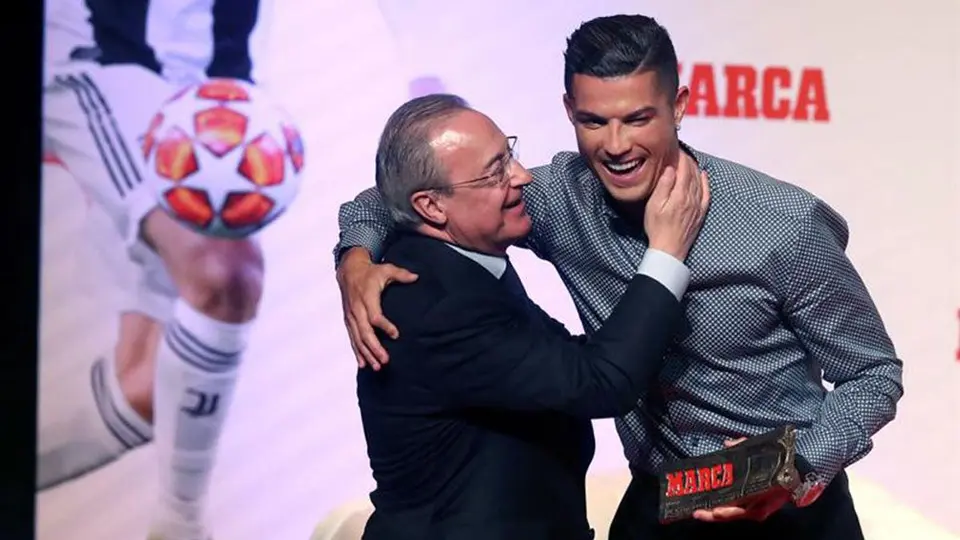 Florentino Pérez a Cristiano Ronaldo: "Felicidades al mejor jugador del mundo"