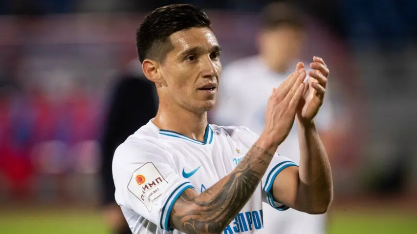 Matías Kranevitter jugando con el Zenit | TWITTER: @ES_FCZENIT