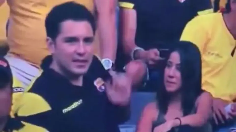 VIDEO: Aficionado del Barcelona SC se hizo viral tras 'engañar' a su pareja