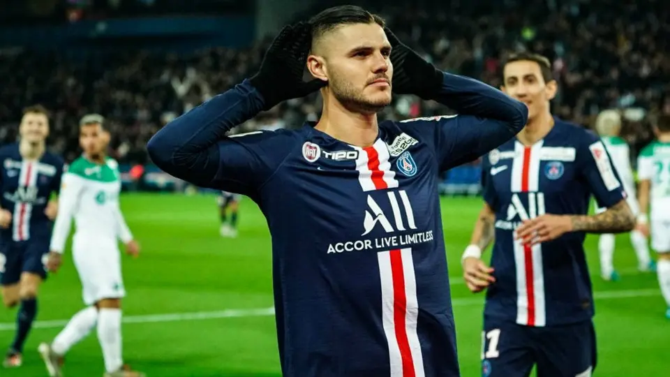 PSG goleó al Saint-Étienne en Copa de Liga de Francia con 'hat-trick' de Icardi