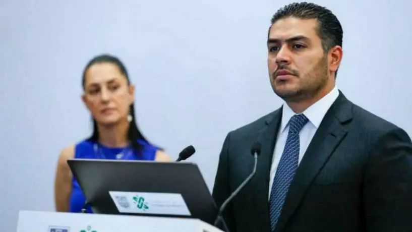 Omar García Harfuch: El Secretario de Seguridad capitalina recibió la visita de Claudia Sheinbaum