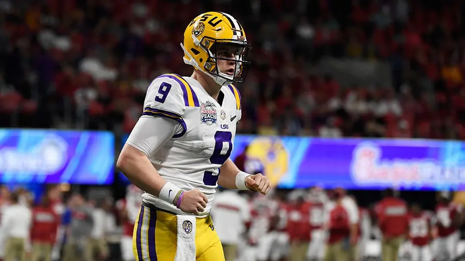 Joe Burrow lanzó siete pases para TD y LSU  aplastó a Oklahoma