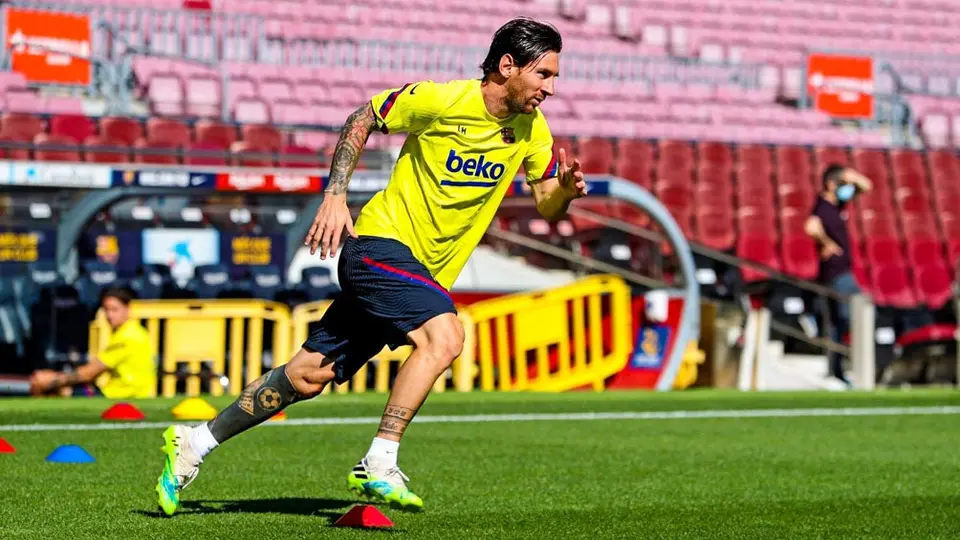 Barcelona: Lionel Messi volvió a los entrenamientos en Camp Nou