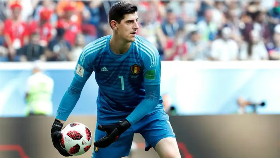 Courtois celebró empate del Real Madrid con polémico gesto