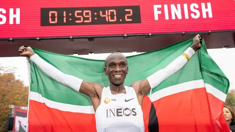 Eliud Kipchoge tras su récord mundial: "Hemos hecho historia juntos"