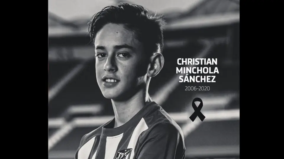 Joven promesa del Atlético de Madrid murió a los 14 años