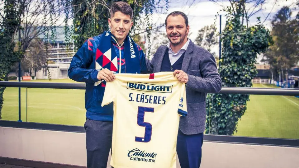 América: Santiago Cáseres heredó el número '5' de Guido Rodríguez