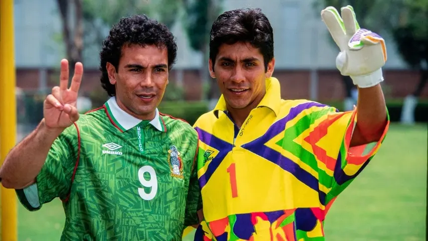 Hugo Sánchez y Jorge Campos previo al Mundial de EE.UU de 1994 | MEXSPORT