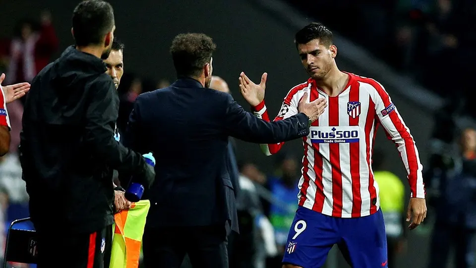 Álvaro Morata dio el triunfo al Atlético de Héctor Herrera en Champions