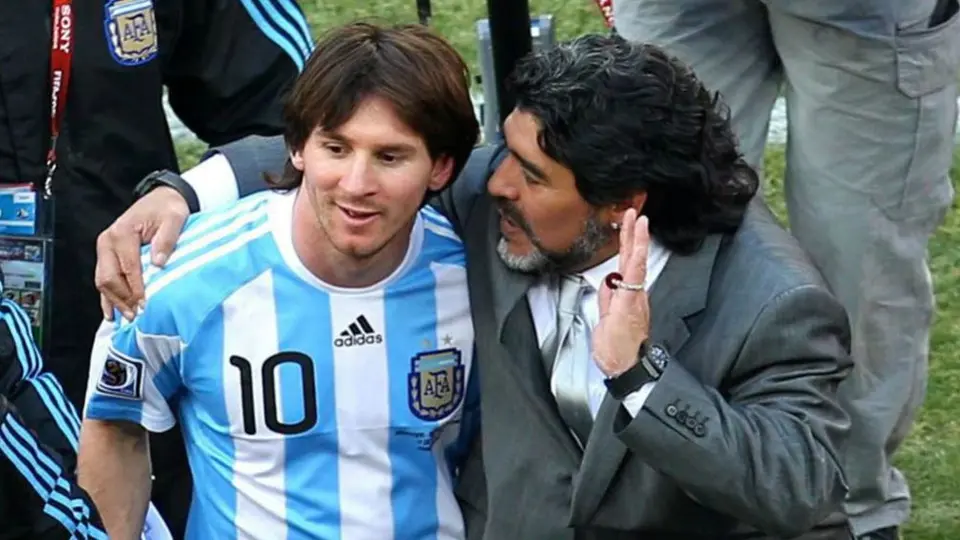 Maradona: "Yo no me enfrentaría con Messi jamás"