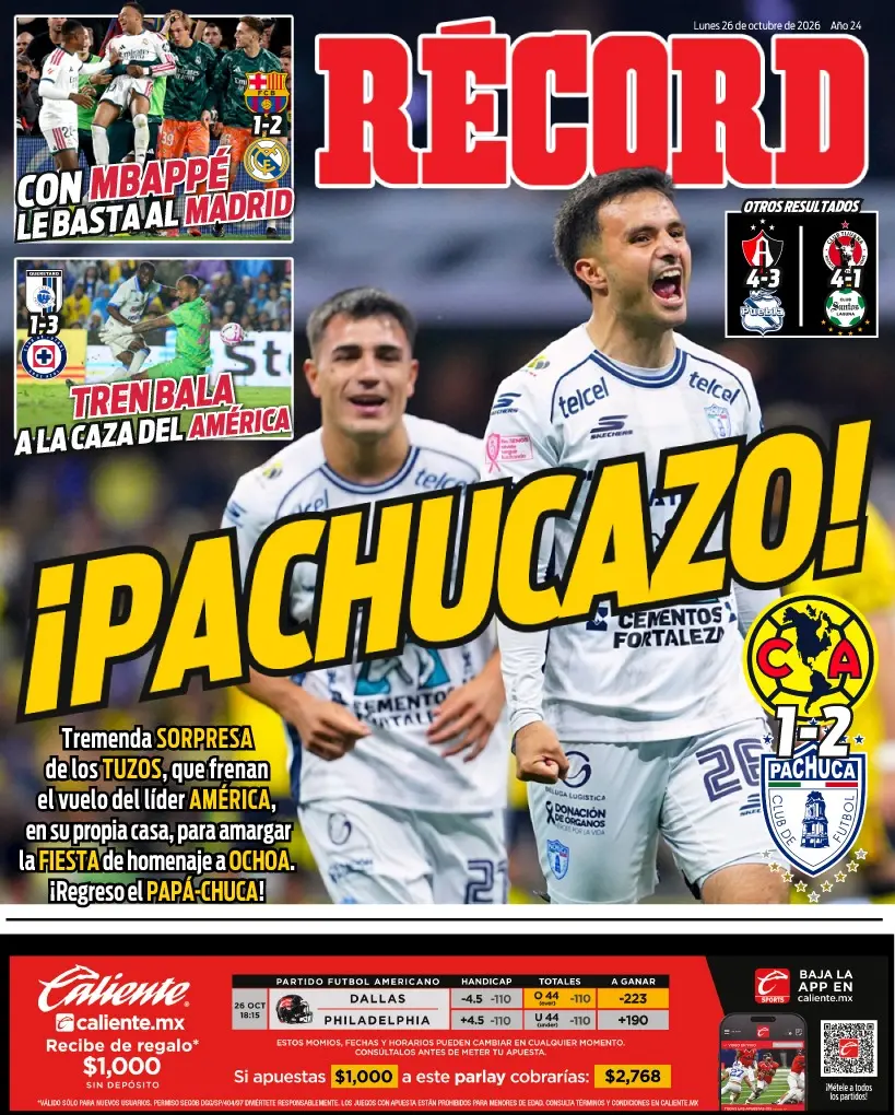 Portada RÉCORD 26 Octubre 2026
