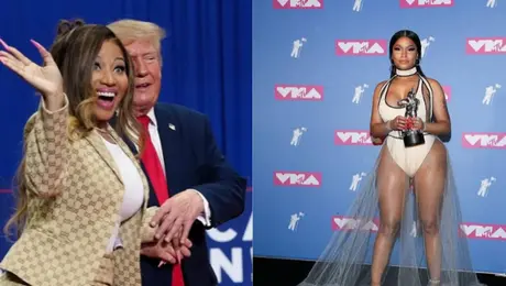 Trump hace comentario sobre el trasero de Nicki Minaj y le pide levantarse en pleno mitin