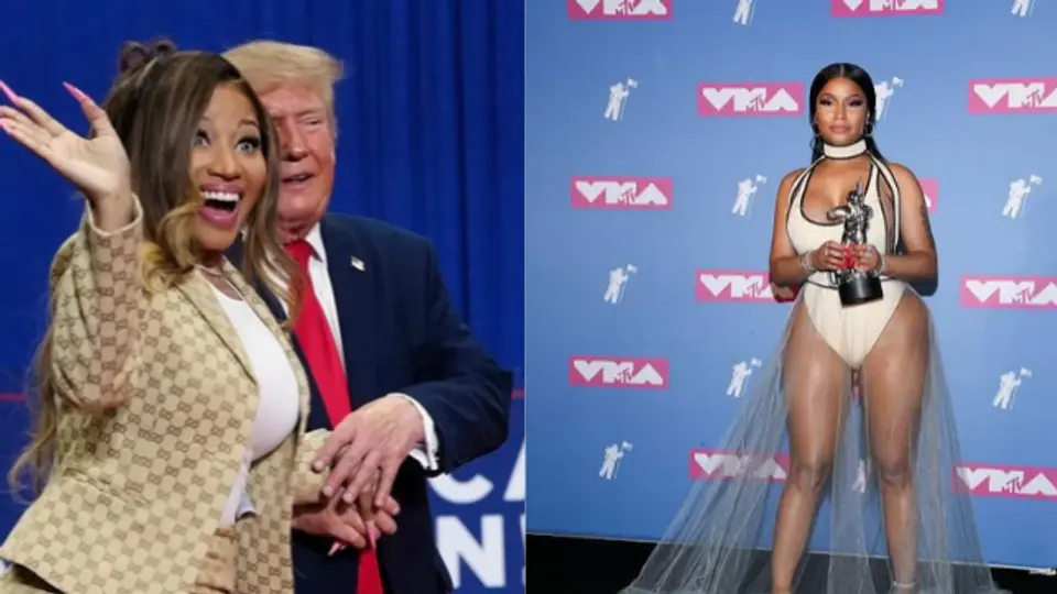 Trump hace comentario sobre el trasero de Nicki Minaj y le pide levantarse en pleno mitin