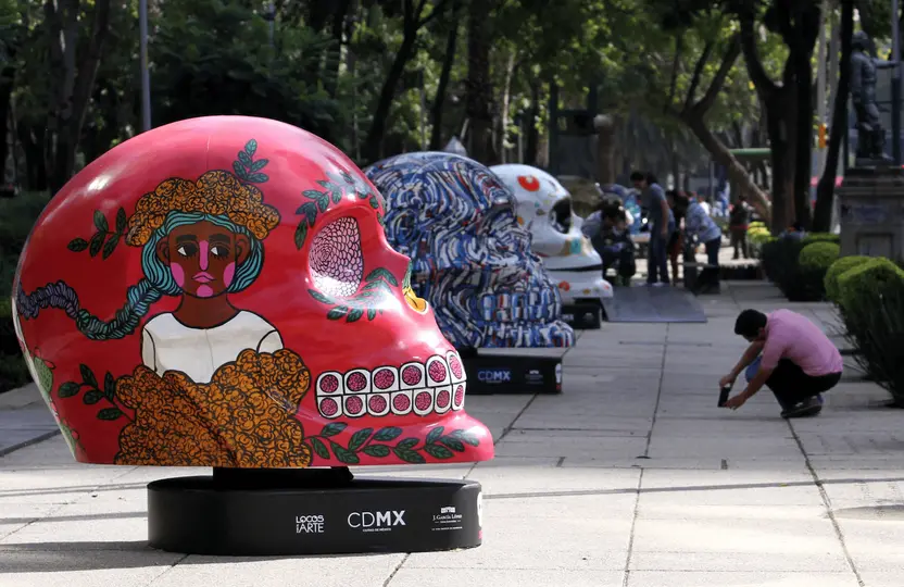 El festival de cempasúchil se encuentra entre el Ángel de la Independencia y la Glorieta del Ahuehuete./esepcial