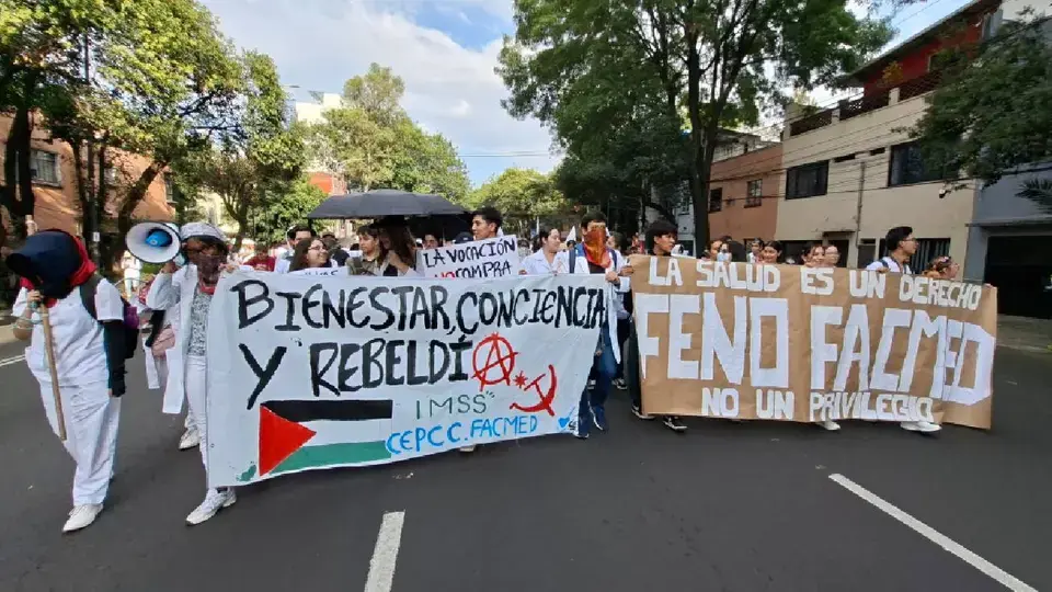 La tercera megamarcha nacional del IMSS podría provocar cierres viales y afectaciones al transporte público./ X: @gloriaalcocer