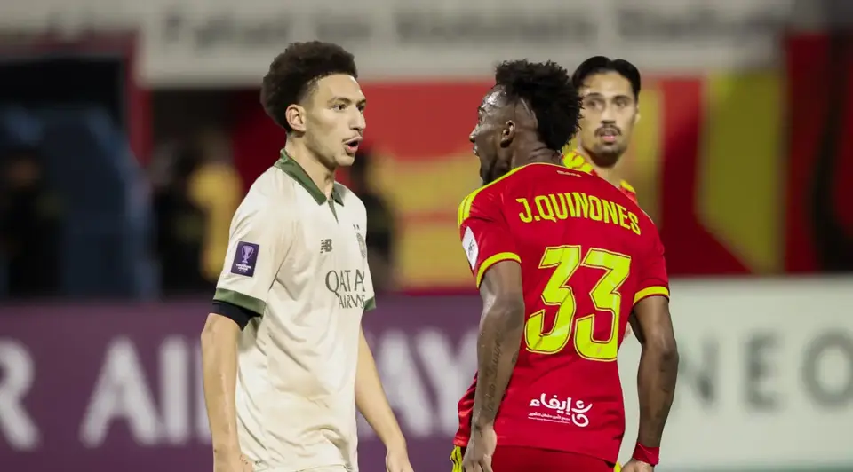 Julián Quiñones, jugador del Al Qadisiya, en festejo de gol en la Champions League AFC | @AlQadsiahEN