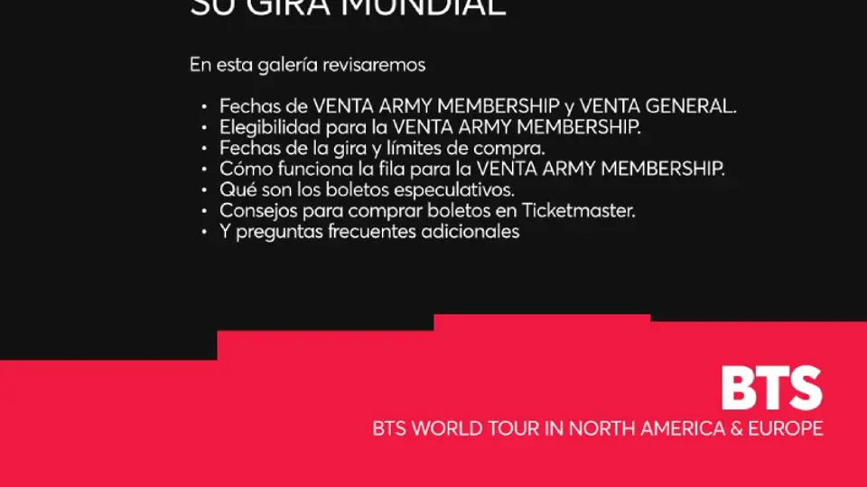 Ticketmaster desde un principio explicó la venta de boletos de BTS / Especial