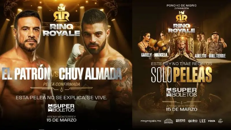 El Ring Royale se llevará a cabo el próximo 15 de marzo en la Arena Monterrey/IG: @ringroyalefights