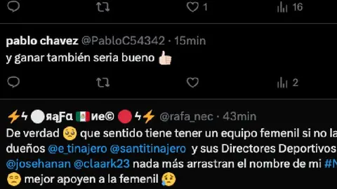 Comentarios de usuarios l X:ClubNecaxa