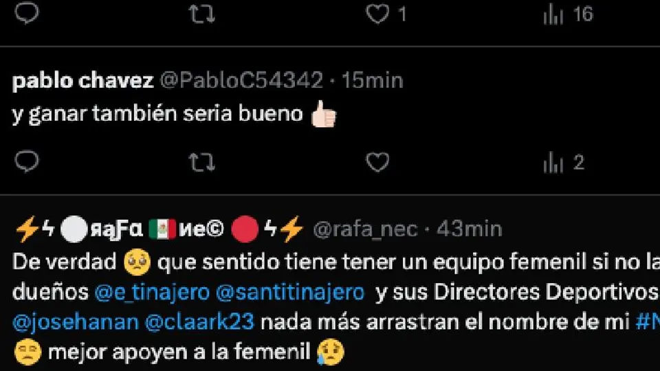 Comentarios de usuarios l X:ClubNecaxa