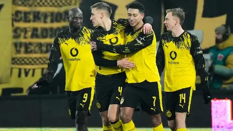 Dortmund celebrando gol l AP