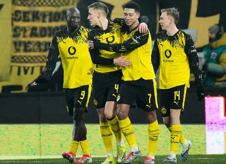 Dortmund celebrando gol l AP