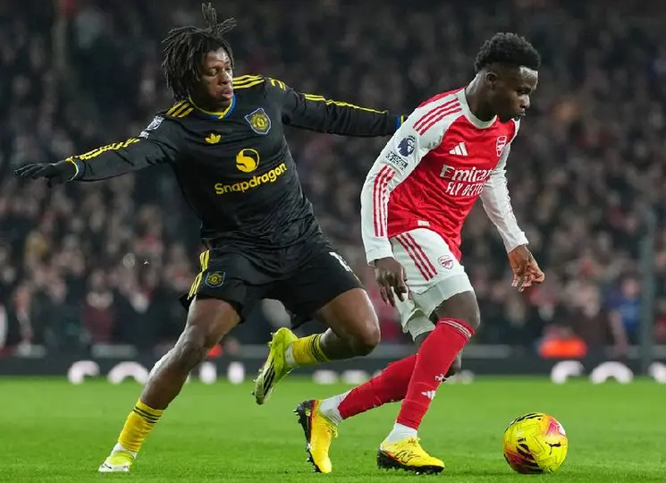 Partido del Manchester United vs Arsenal l AP