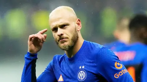 Federico Dimarco del Inter l AP