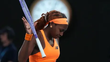 Coco Gauff explotó después de perder en el Australian Open en solo 59 minutos