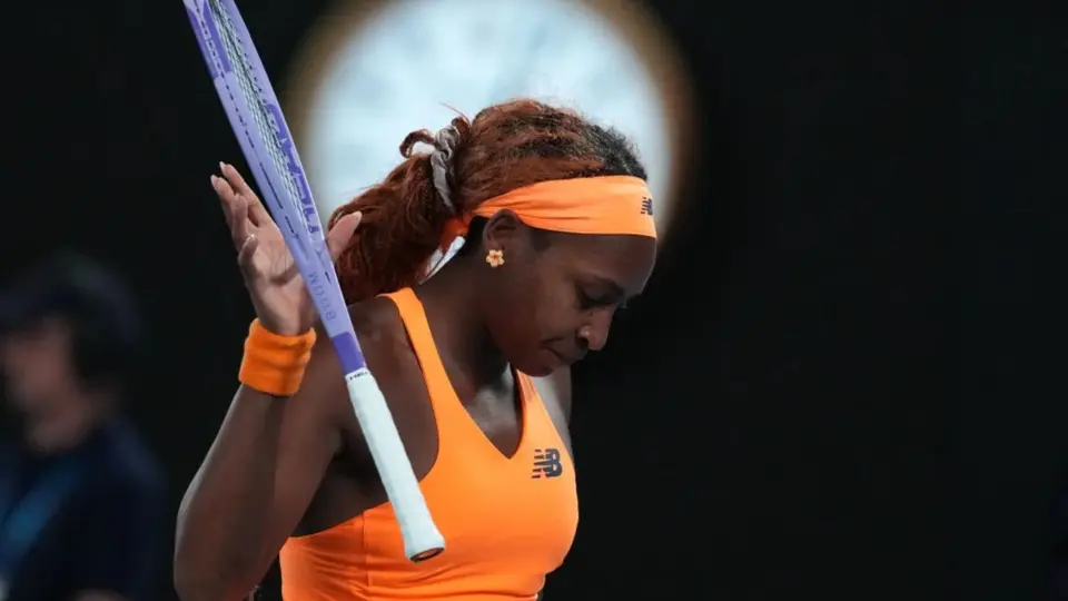 Coco Gauff explotó después de perder en el Australian Open en solo 59 minutos