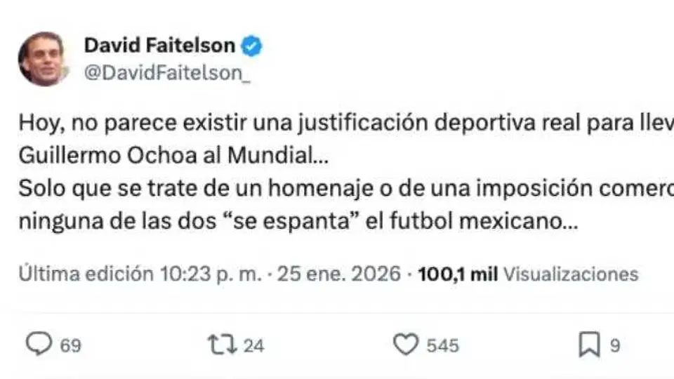 Cuestionó el posible llamado de Ochoa | CAPTURA