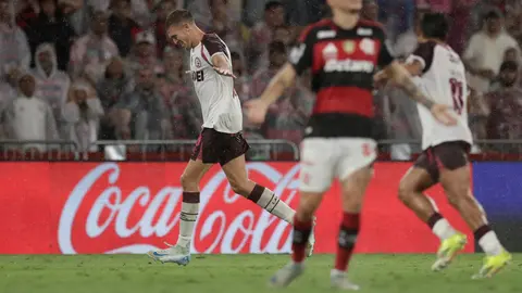 Rodrigo Castillo marcó el 2-0 global que acercaba a Lanús al triunfo | AP