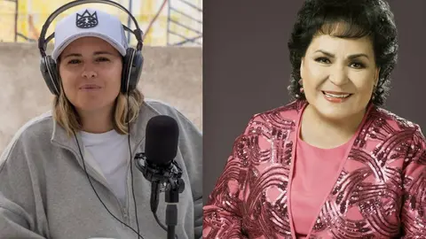 Carmen Salinas fue acusada de satánica en el podcast de Saskia/IG: @saskianino-@carmensalinas_56
