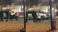 VIDEO: Mariachis se agarran a golpes en Garibaldi y casi acaba en tragedia