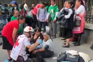 Camión de peregrinos choca en Constituyentes; hay 10 lesionados