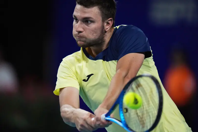 Miomir Kecmanovic en el partido de Cuartos de Final del Abierto Mexicano de Tenis | AP