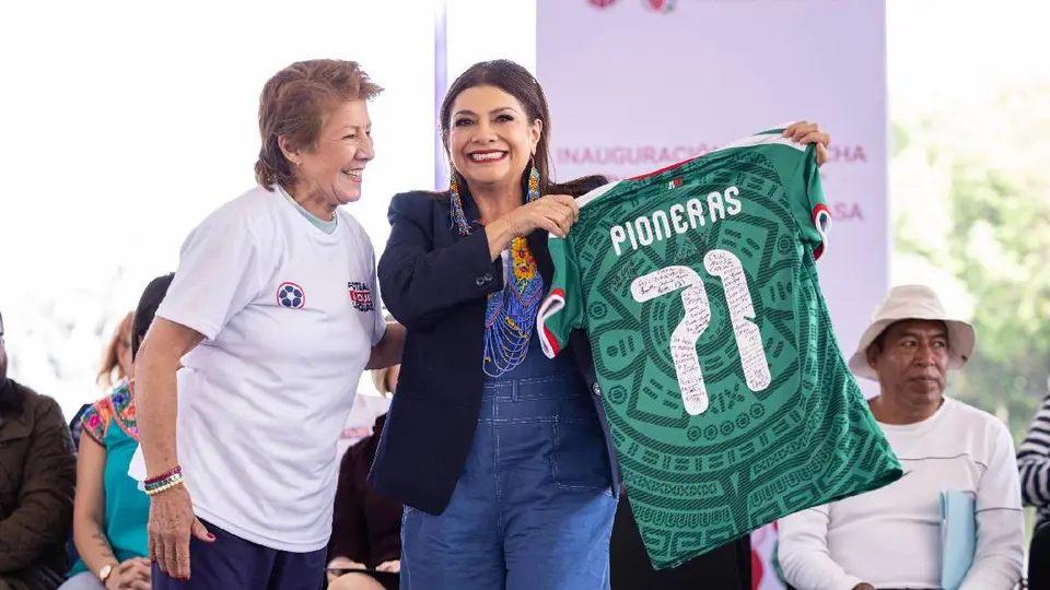 También se recordó a las futbolistas que participaron en el Mundial Femenil de 1971/Gobierno CDMX