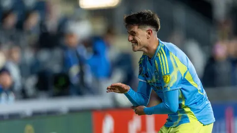 Jovan Lukic festeja su gol contra Defence Force en la Copa de Campeones Concacaf | MEXSPORT