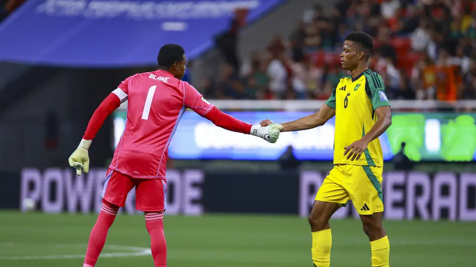 Andre Blake en el partido de Jamaica contra Nueva Caledonia en el Repechaje Internacional rumbo al Mundial 2026 | MEXSPORT