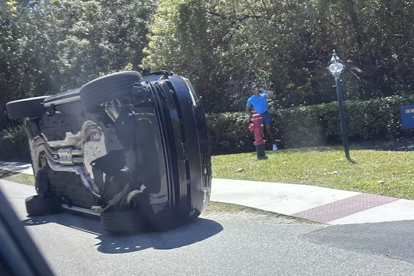 Accidente de Tiger Woods l AP