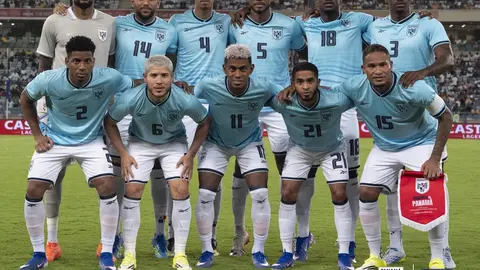 Plantilla de Panamá previo a enfrentar a Sudáfrica l X: @fepafut