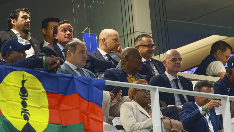 El presidente de la FIFA, Gianni Infantino, en el palco del Estadio Akron en el Repechaje Internacional | MEXSPORT