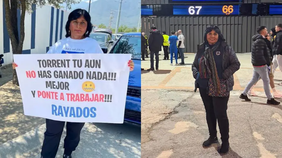 La Señora Lozano es una recalcitrante aficionado de los Rayados de Monterrey/X: @SraLozano26