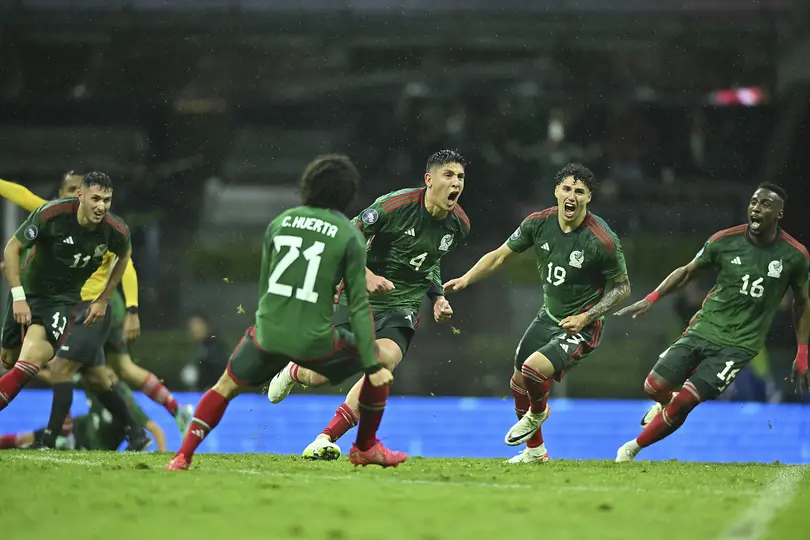 Edson Álvarez anotando el gol del empate ante Honduras en la Nations League 2023 | IMAGO7