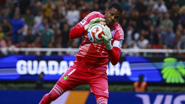 Andre Blake en el partido de Jamaica contra Nueva Caledonia en el Repechaje Internacional rumbo al Mundial 2026 | MEXSPORT