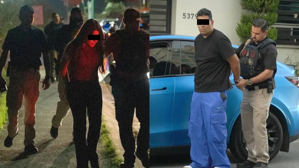 Las personadas detenidas son acusadas de los presuntos delitos de extorsión, trata de personas y suplantación de identidad/X: @L0Nadia