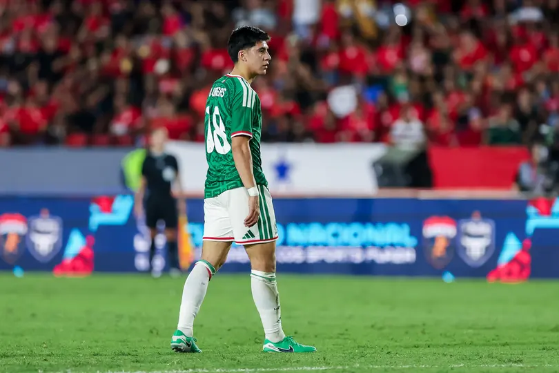 Obed Vargas durante en partido contra Panamá l MEXSPORT