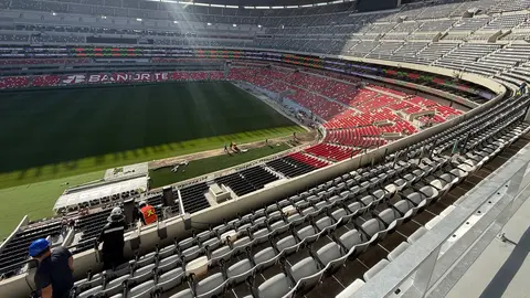 Aún trabajan para dejar listo el Estadio Banorte | GINA SÁNCHEZ