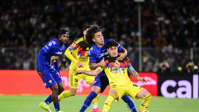 Jugadores de América contra Pumas en el Clausura 2026 de la Liga Mx | IMAGO 7